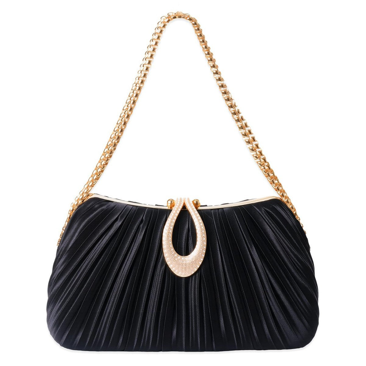 2025 New Satin Pleated Evening Bag For Women