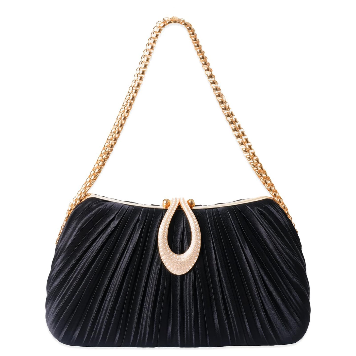 2025 New Satin Pleated Evening Bag For Women