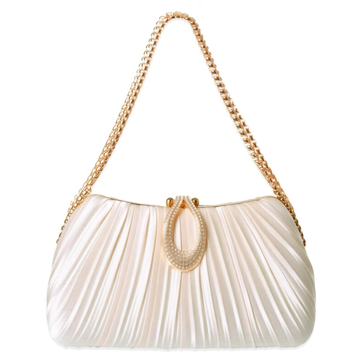 2025 New Satin Pleated Evening Bag For Women