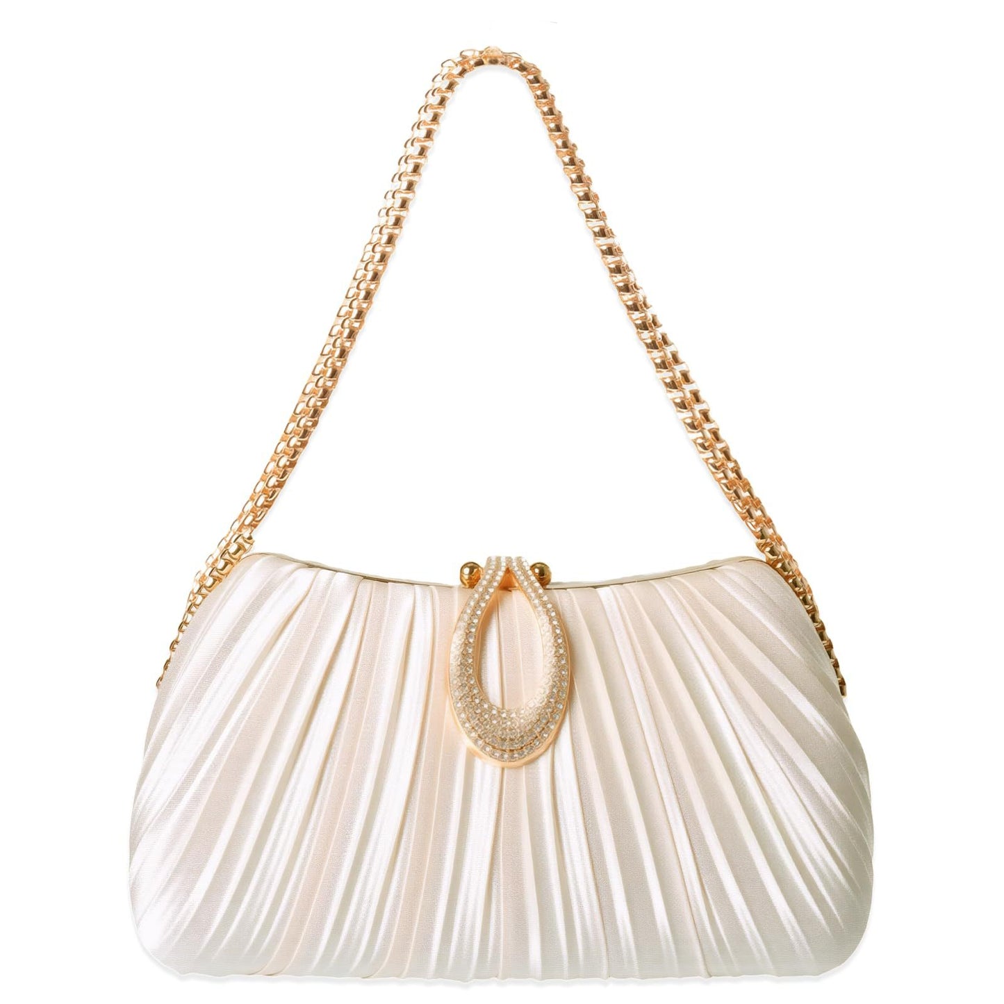 2025 New Satin Pleated Evening Bag For Women